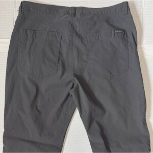EDDIE BAUER TECH PANTS - Men's Gray Nylon Stretch Pants - 34x30